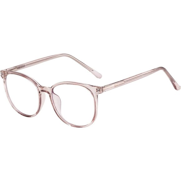 Blue Light Blocking Glasses Fashion Round TR90 Frame Transparent Eyewear